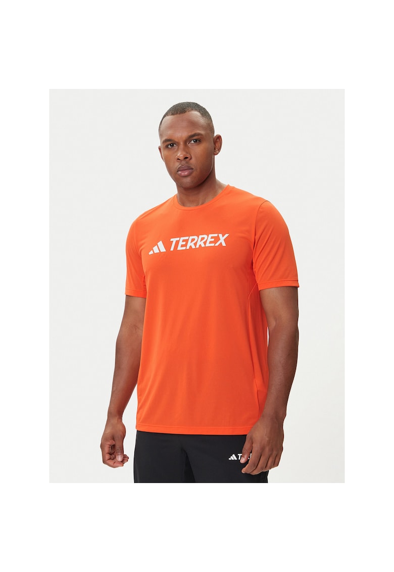 Tricou sport barbati - portocaliu - poliester reciclat -