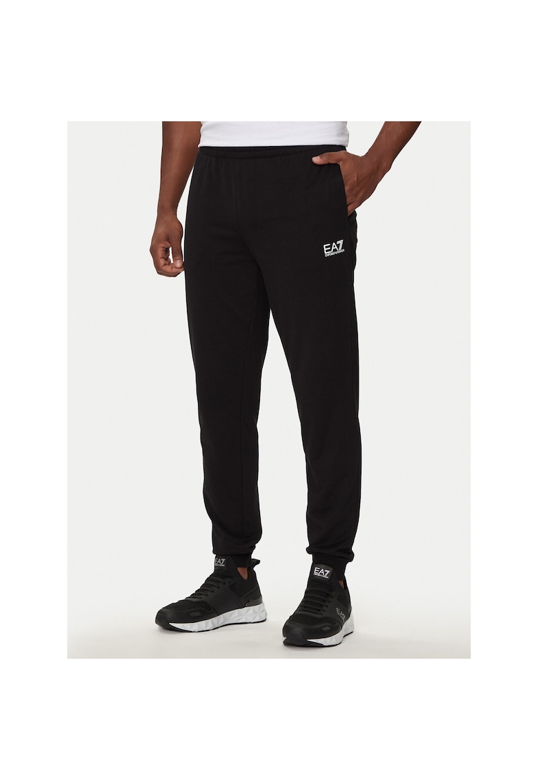 Pantaloni sport barbati - bumbac - negru -
