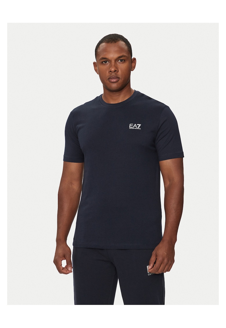 Tricou barbati - bumbac - bleumarin -