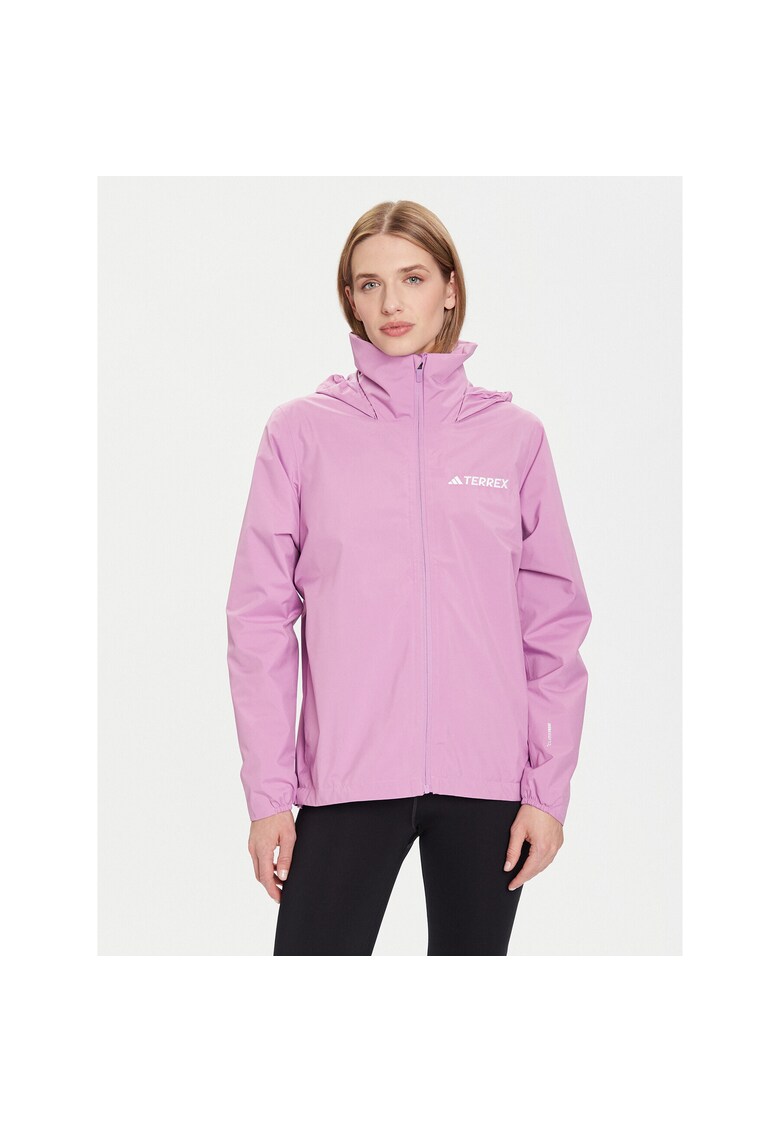 Jacheta sport dama - poliester reciclat - violet - fermoar -