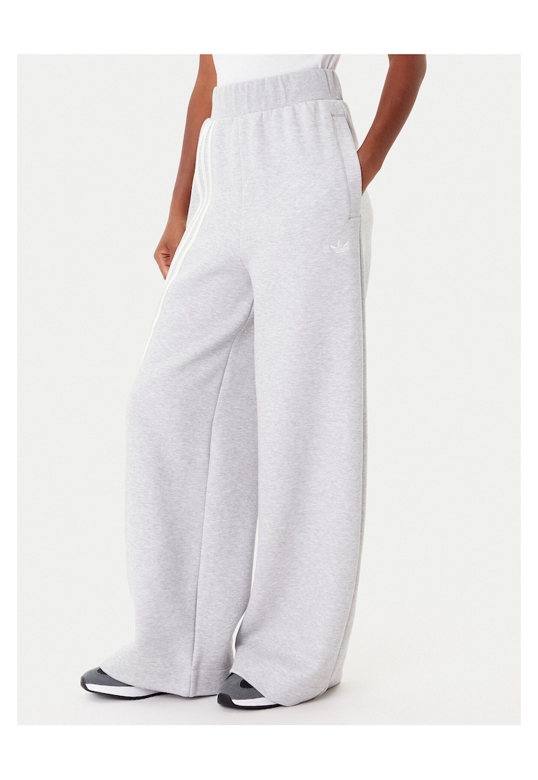Pantaloni dama - bumbac - gri -