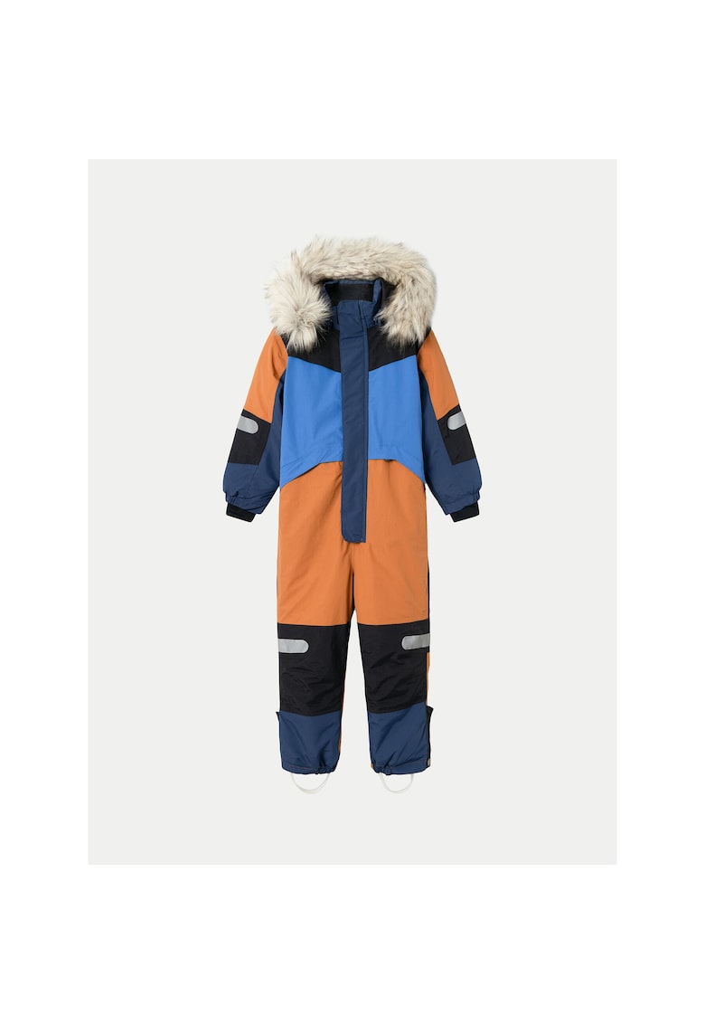 Salopeta de iarna copii - fermoar - poliester - multicolor -