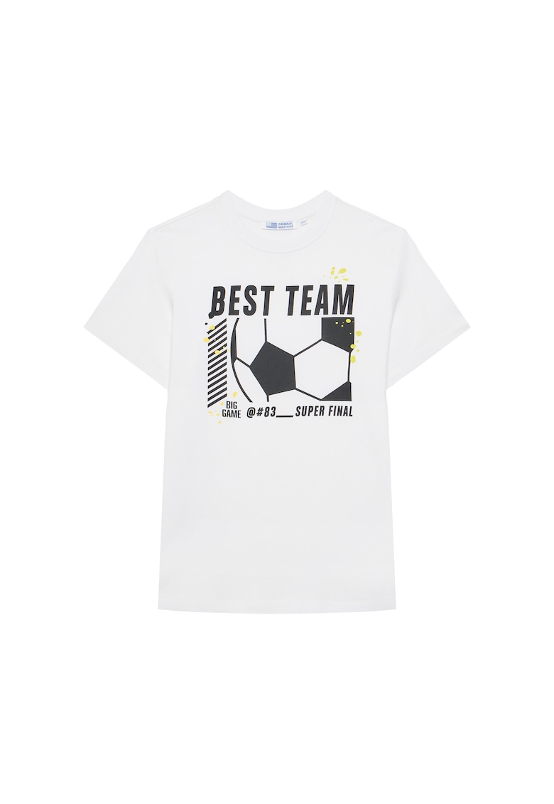Tricou alb copii bumbac 100% - Alb