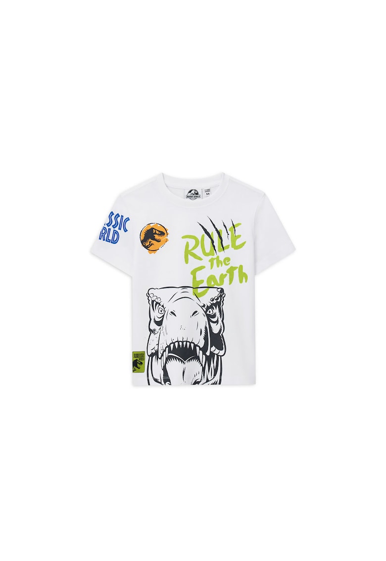 Tricou pentru baieti - bumbac - alb