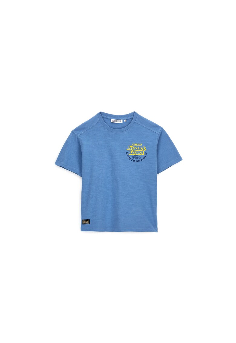 Tricou pentru baieti - bumbac - albastru