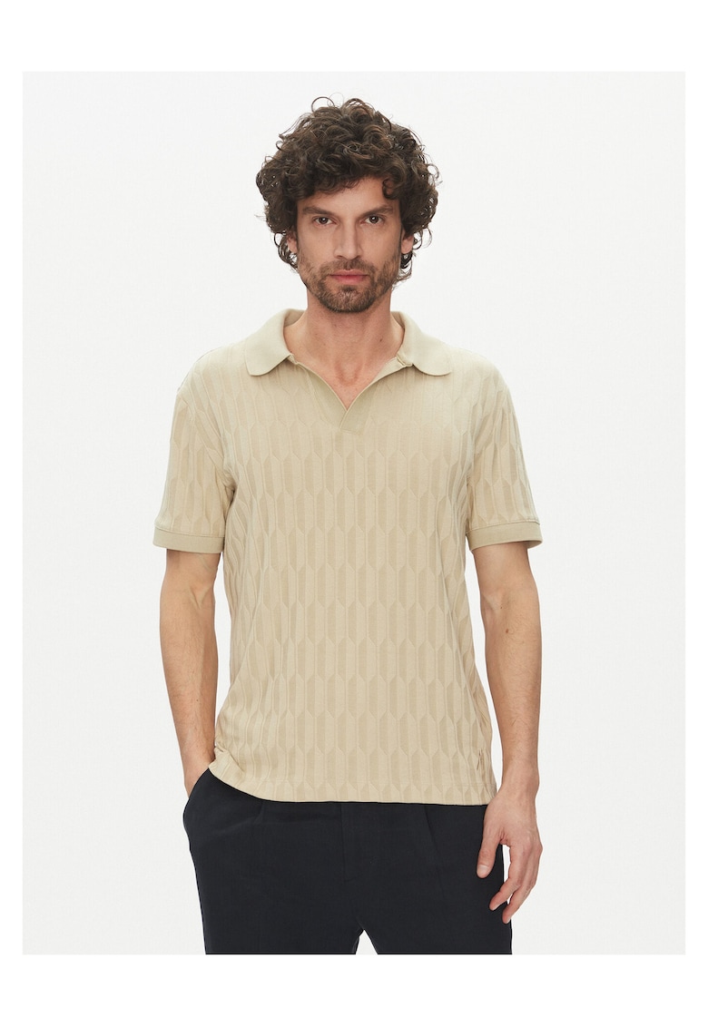 Tricou pentru barbati - Marciano Guess - 36% poliester - 30% modal - 30% bumbac - 6% elastan - Bej -