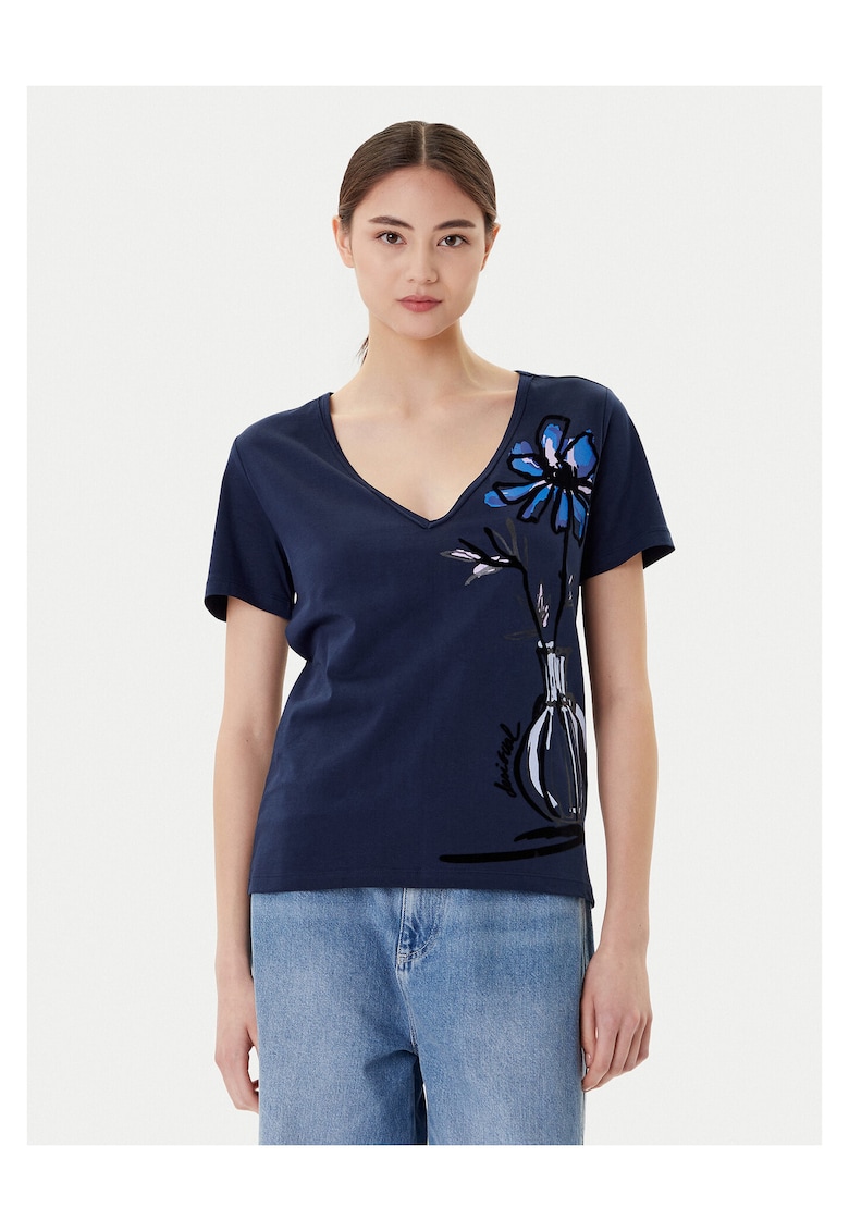 Tricou bleumarin pentru dama - Bleumarin