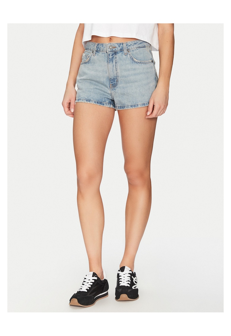 Pantaloni scurti dama - denim - bumbac/poliester - albastru