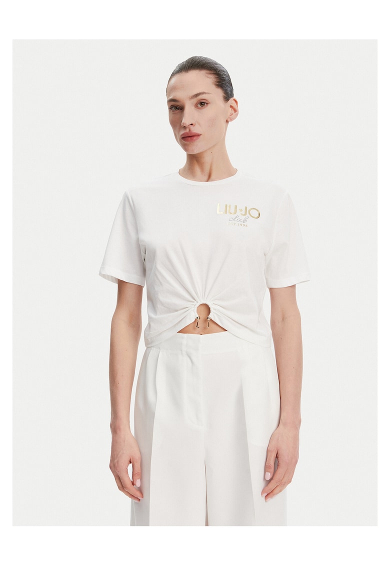 Tricou dama - bumbac - alb -