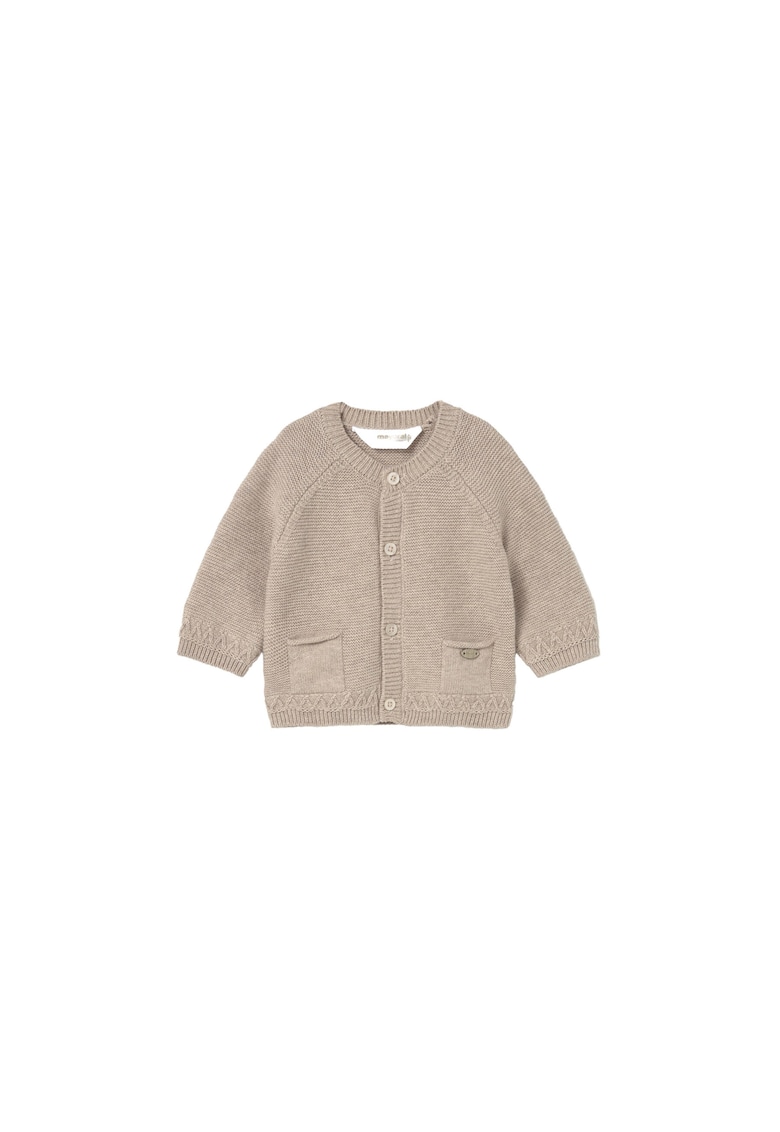 Cardigan copii - bej - 60% bumbac - sistem inchidere nasturi