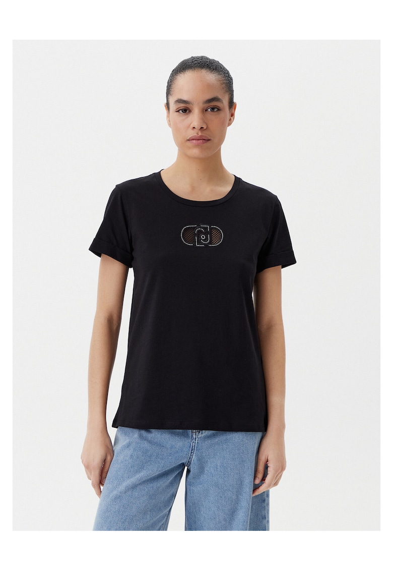 Tricou dama - bumbac - negru - 65987 - Negru