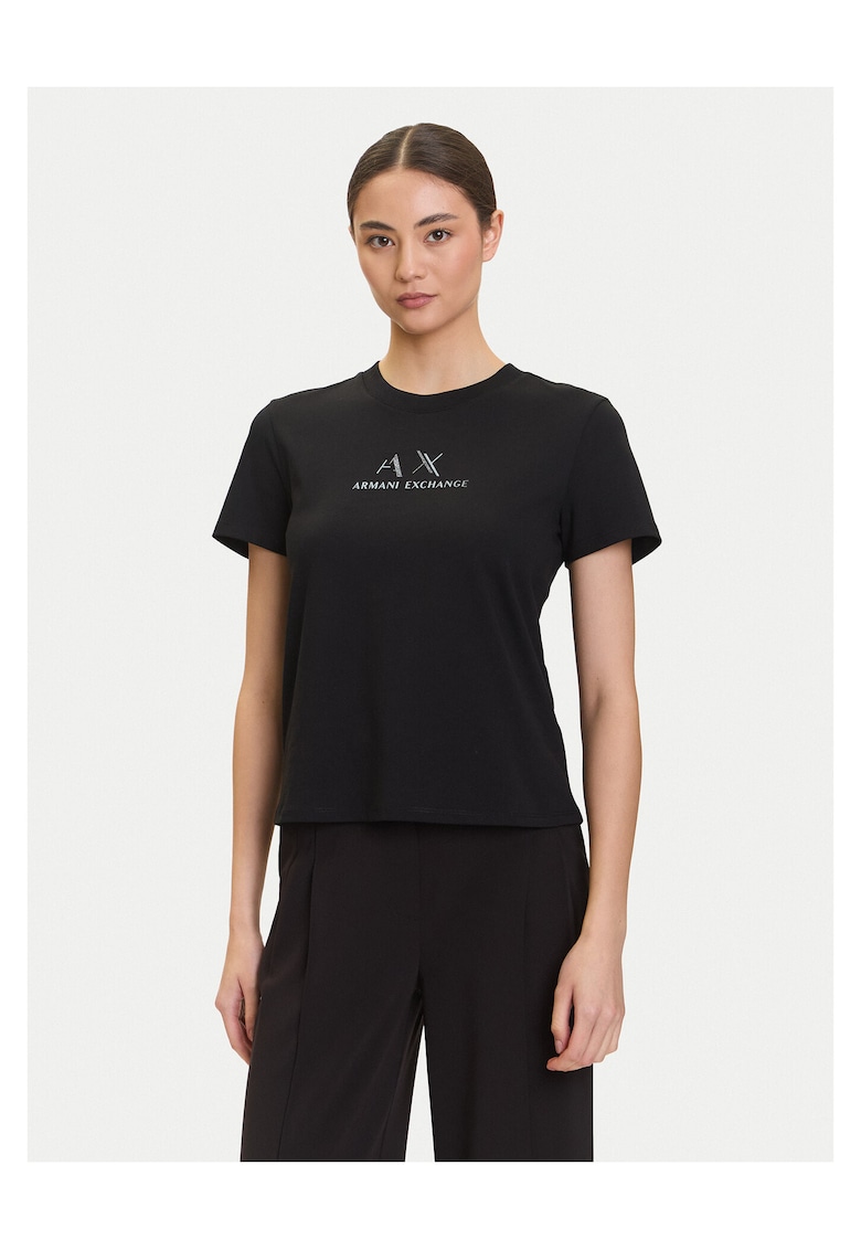 Tricou dama bumbac - negru