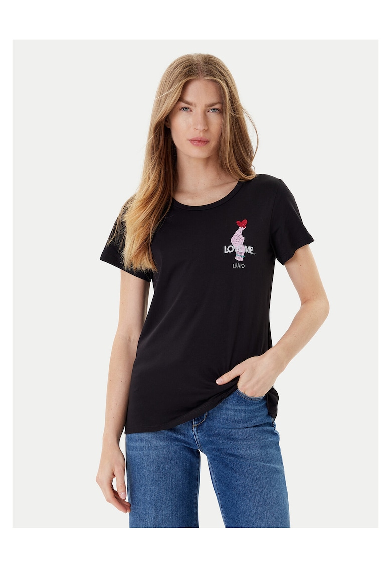 Tricou dama - bumbac 100% - negru