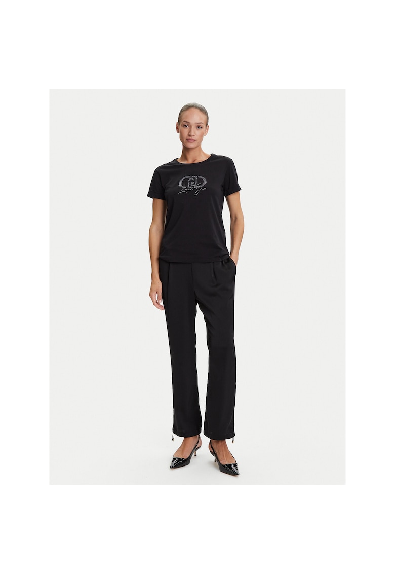 Tricou sport dama - bumbac - negru -