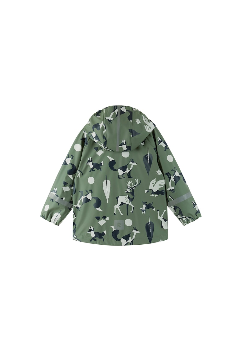 Geaca de ploaie unisex copii poliester reciclat - verde
