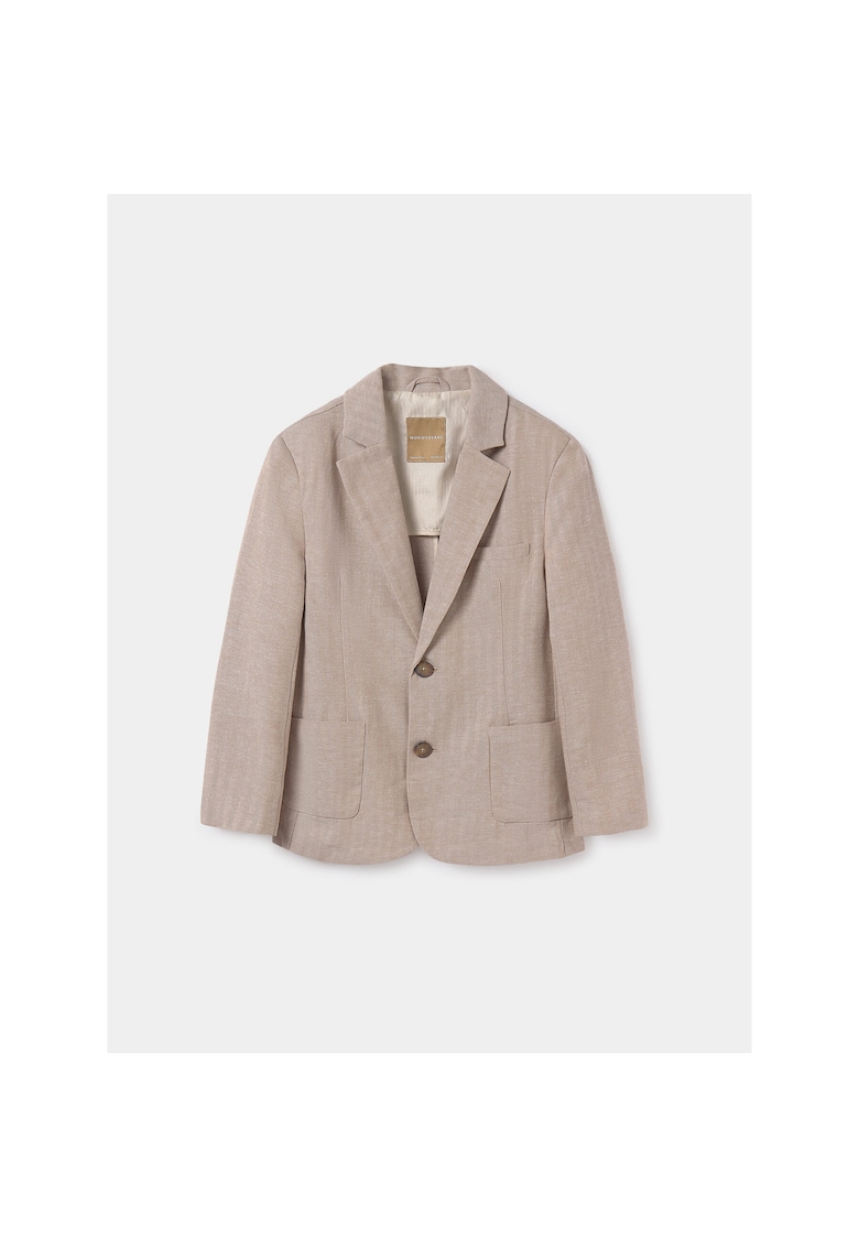 Sacou pentru baieti - bumbac - bej - 90% bumbac - 10% in -