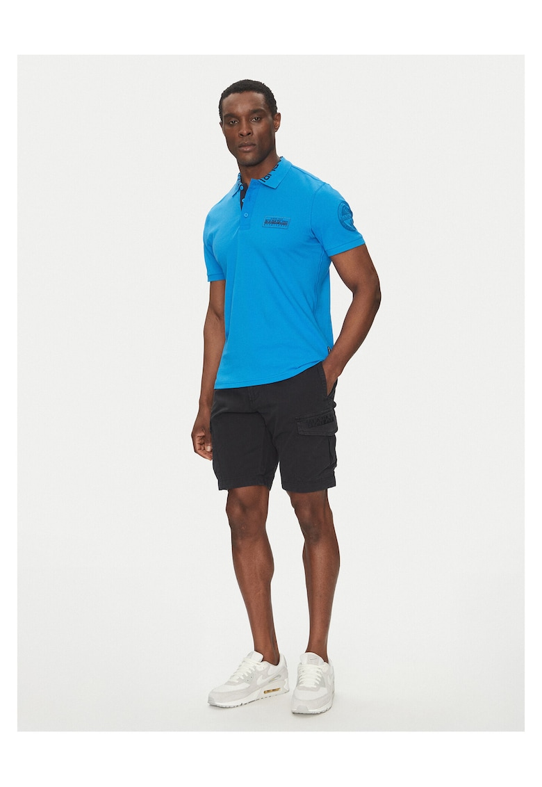 Pantaloni scurti Barbati - bumbac/elastan - negru