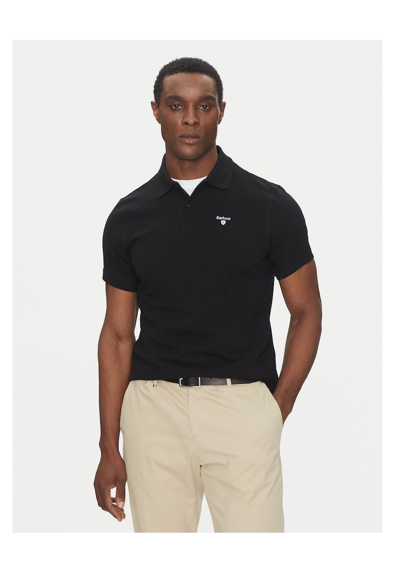 Tricou barbati - bumbac - negru - 98% bumbac - 2% elastan -