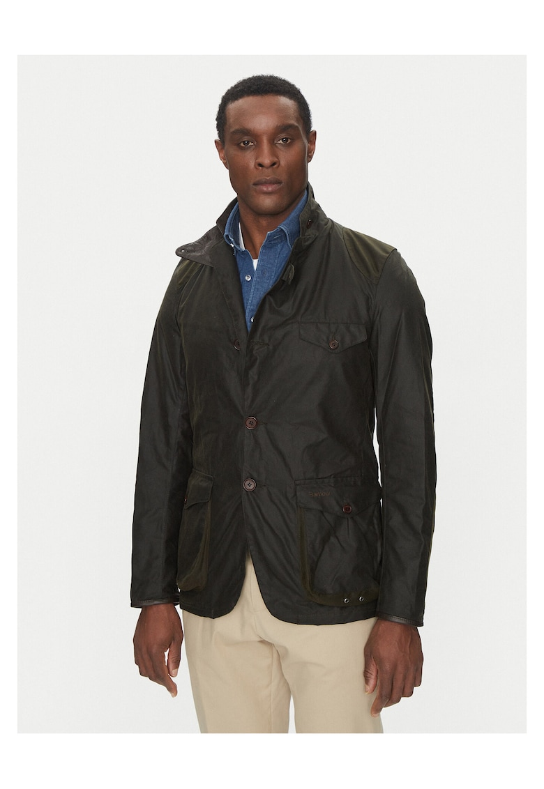 Geaca de tranzitie barbati - bumbac - slim fit - maro