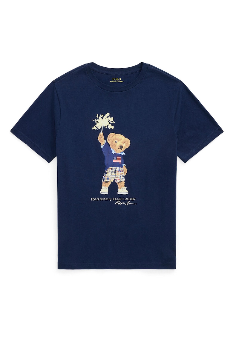 Tricou barbati - bumbac - bleumarin -