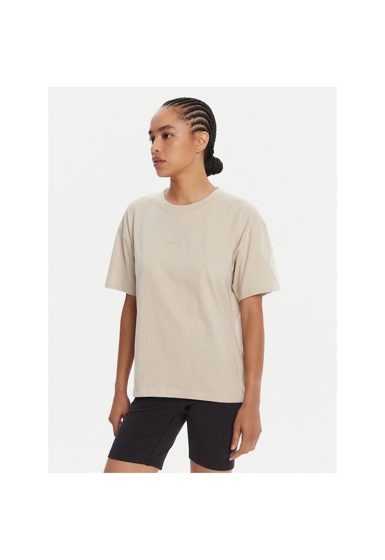 Tricou sport dama - bumbac - bej -