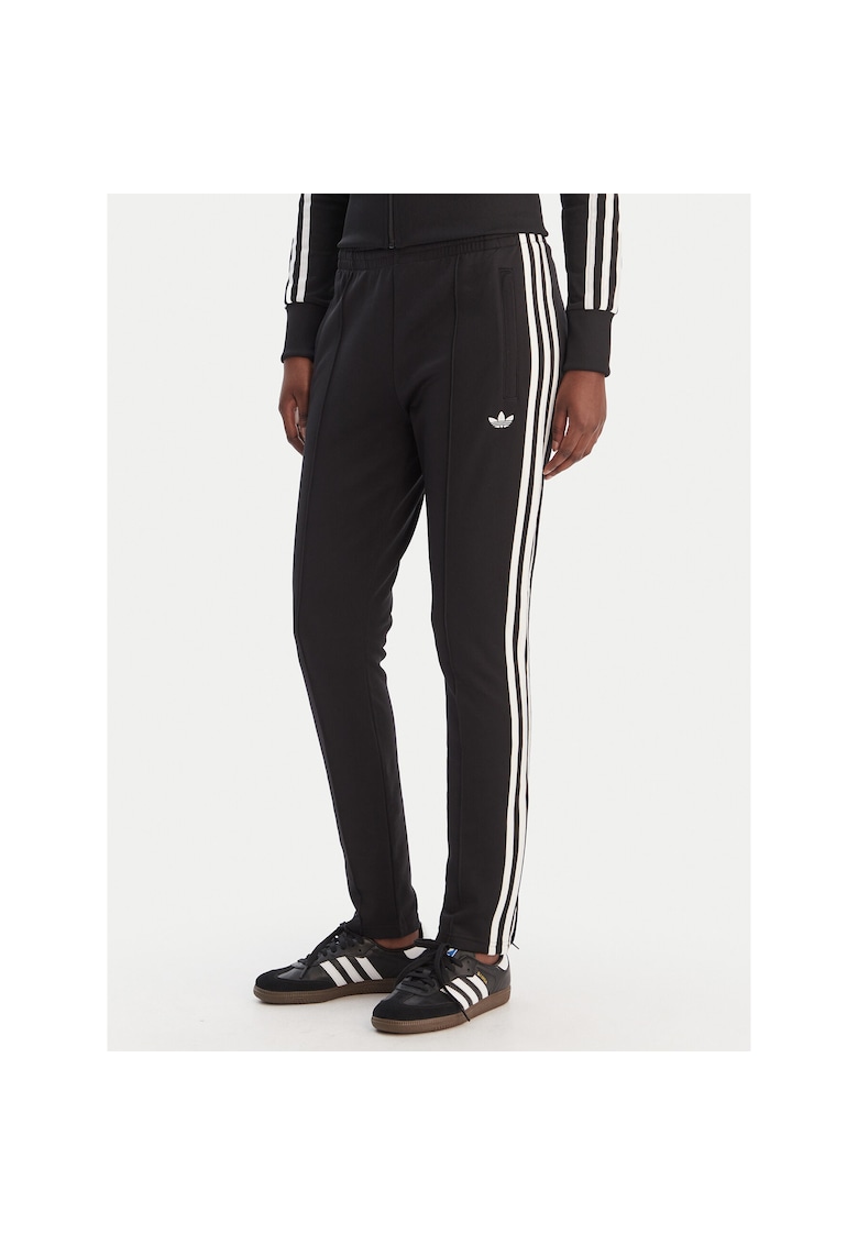 Pantaloni de trening Femei - bumbac/poliester/elastan - Negru