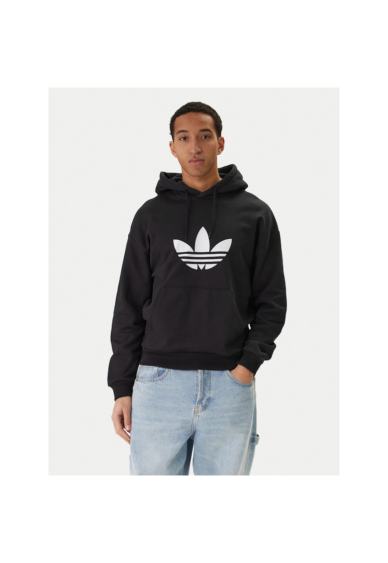 Bluza sport barbati - lejer - negru - bumbacwqfqd - Negru