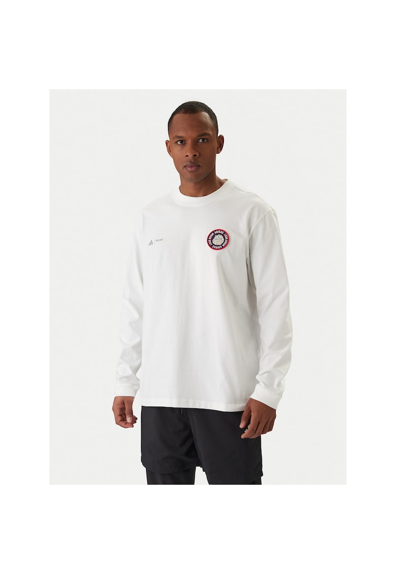Bluza sport barbati - bumbac - lejer - alb