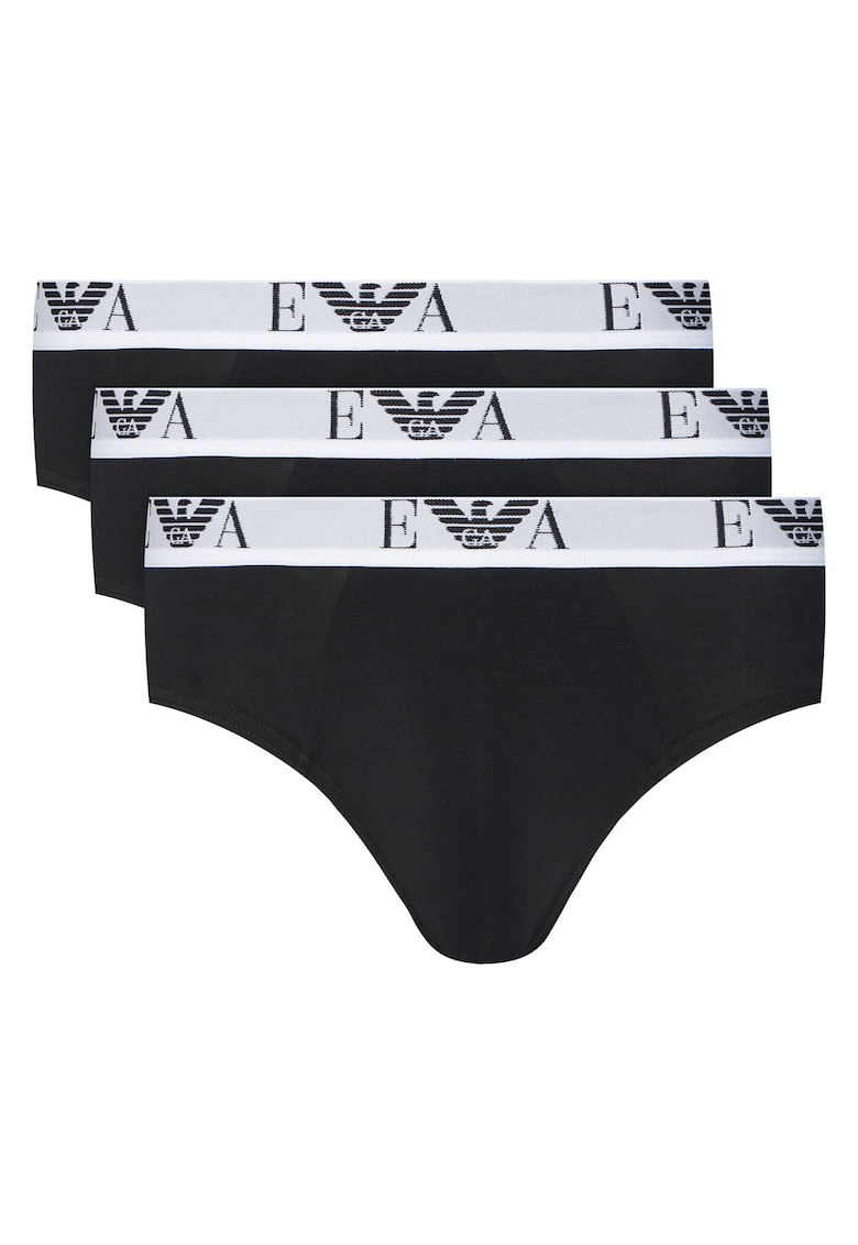 Set 3 perechi chiloti barbati - bumbac - negru -