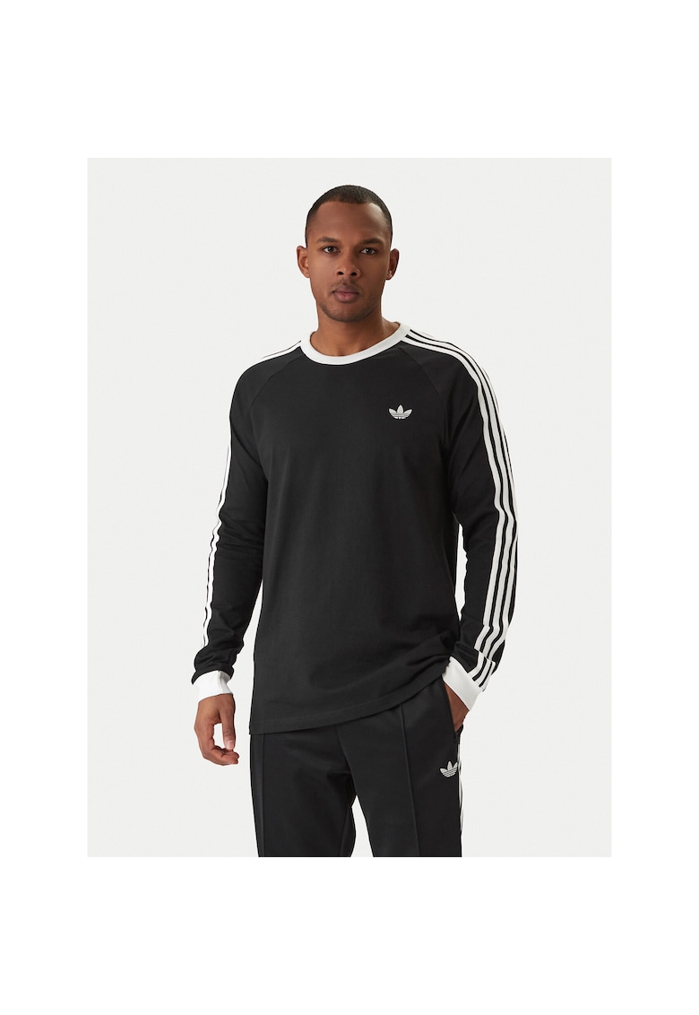 Bluza sport barbati - maneca lunga - bumbac - negru -