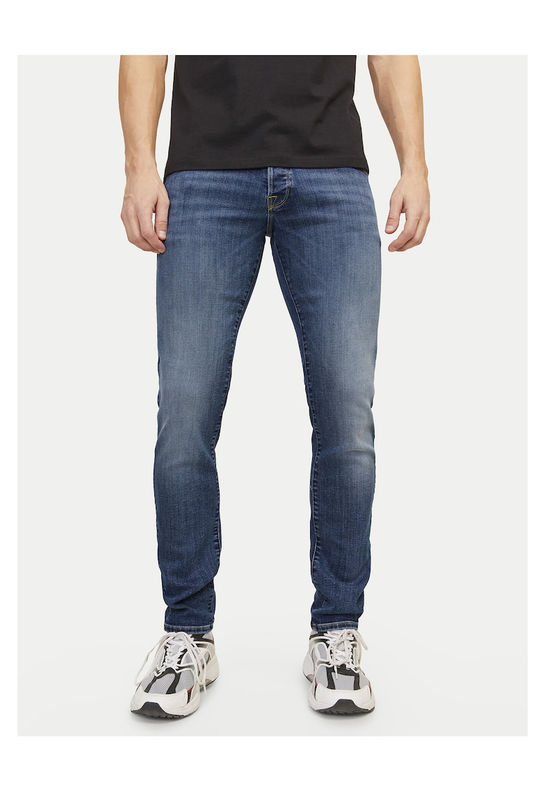 Blugi Jack Jones slim fit albastru - Albastru