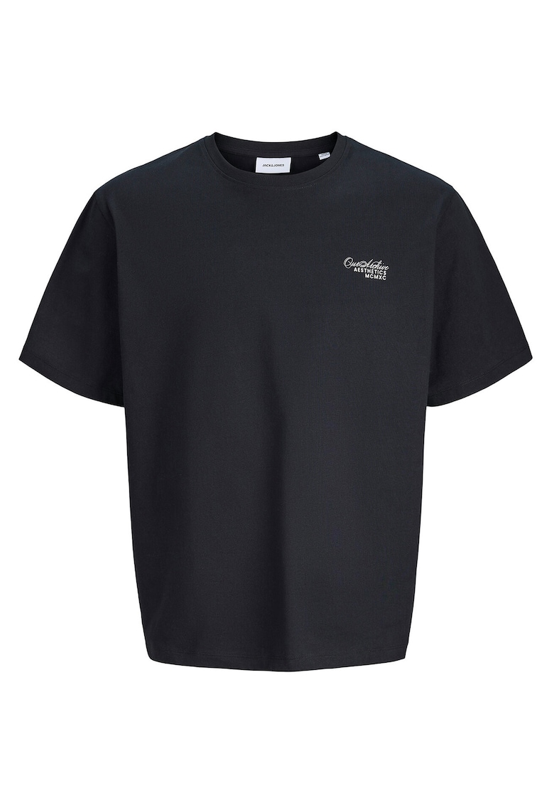 Tricou barbati - bumbac organic - negru - simplu