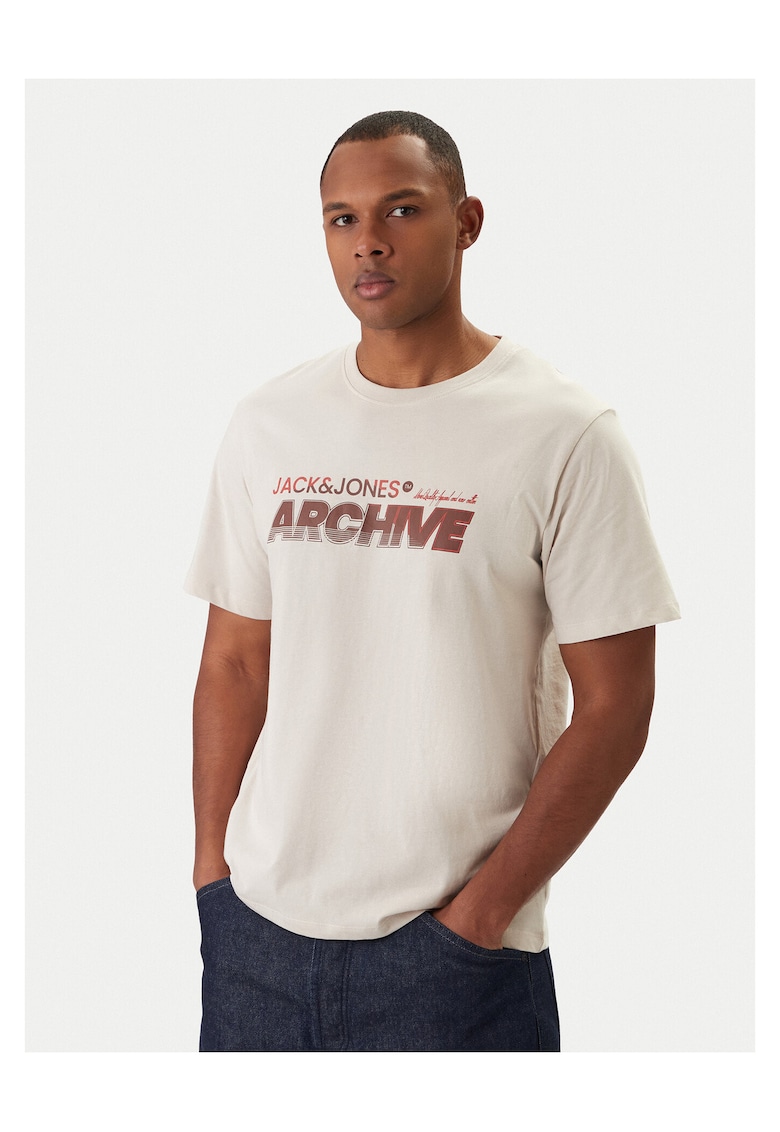 Tricou barbati - bumbac organic - bej -