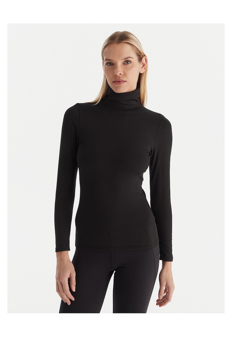 Bluza termoactiva pentru femei - neagra - poliester -