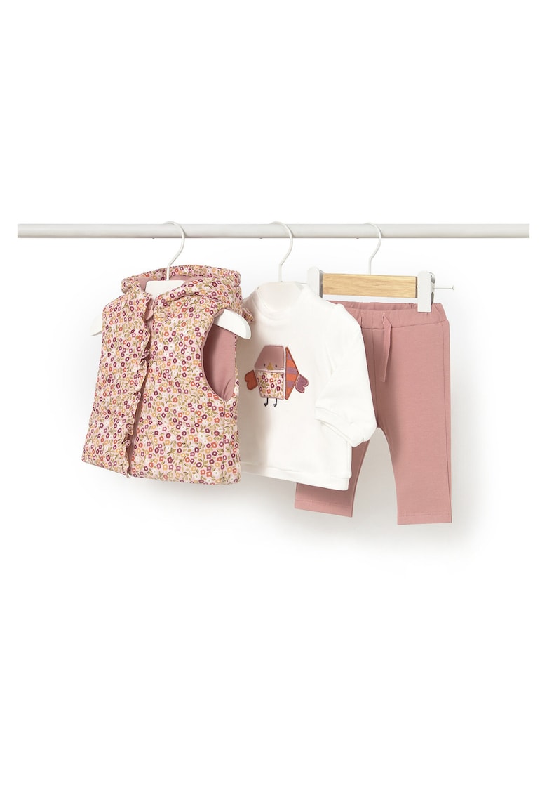 Compleu copii - set pentru bebelusi - roz - poliester -