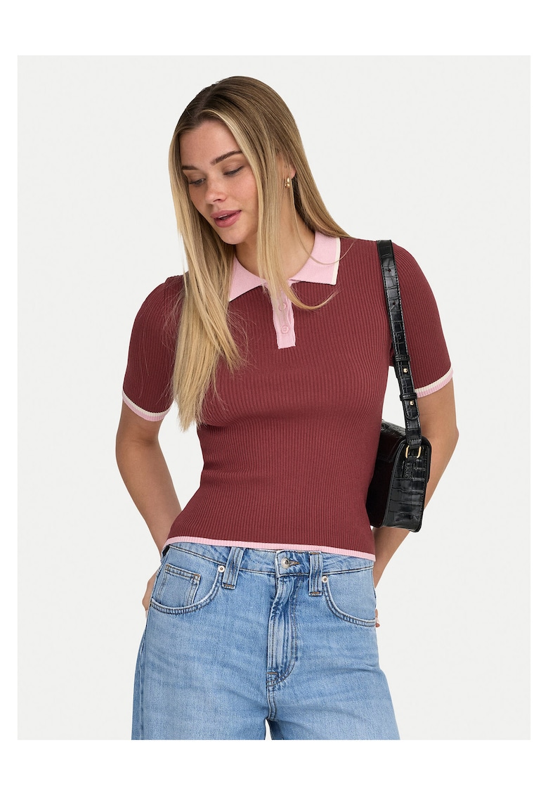 Bluza dama - bordeaux - 70% viscoza - 30% nailon -