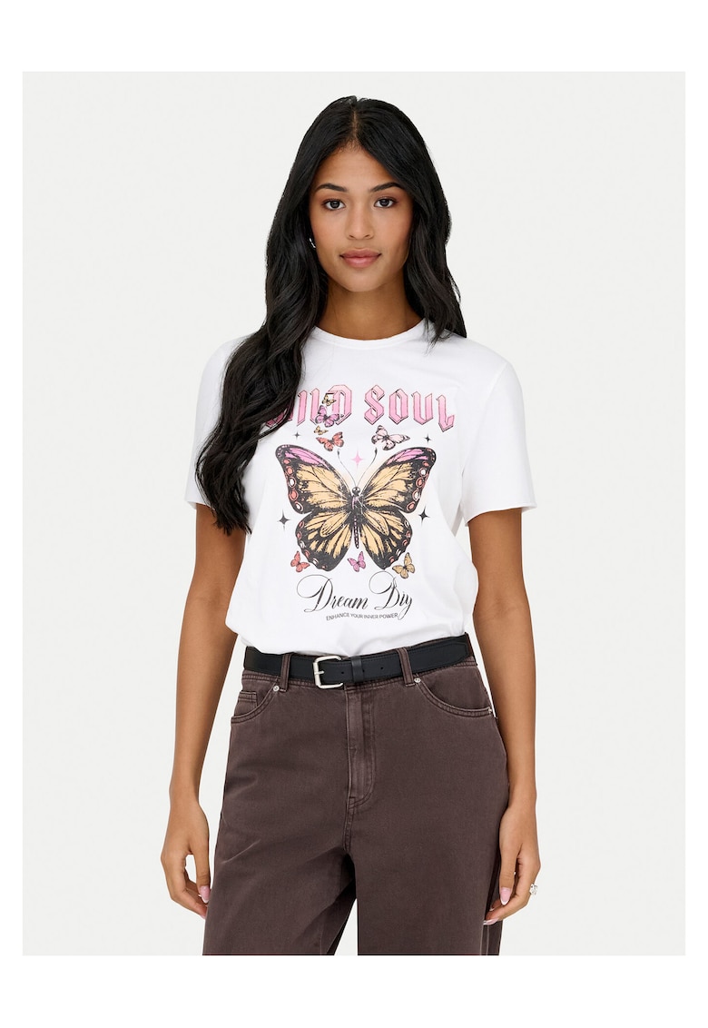 Tricou dama bumbac organic - Alb