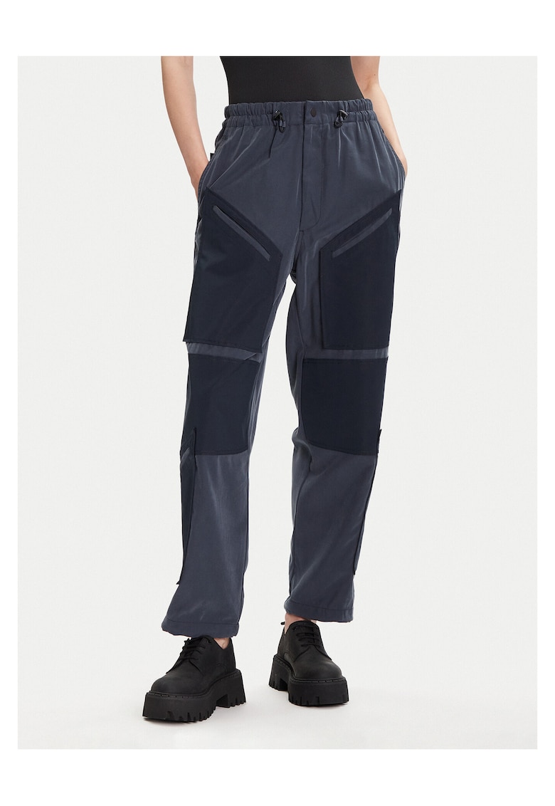 Pantaloni dama - viscoza - albastru -