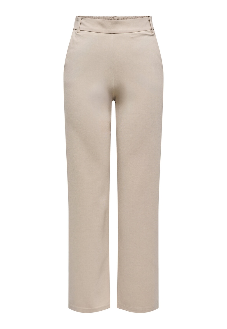 Pantaloni dama - bej - material viscoza/nailon/elastan