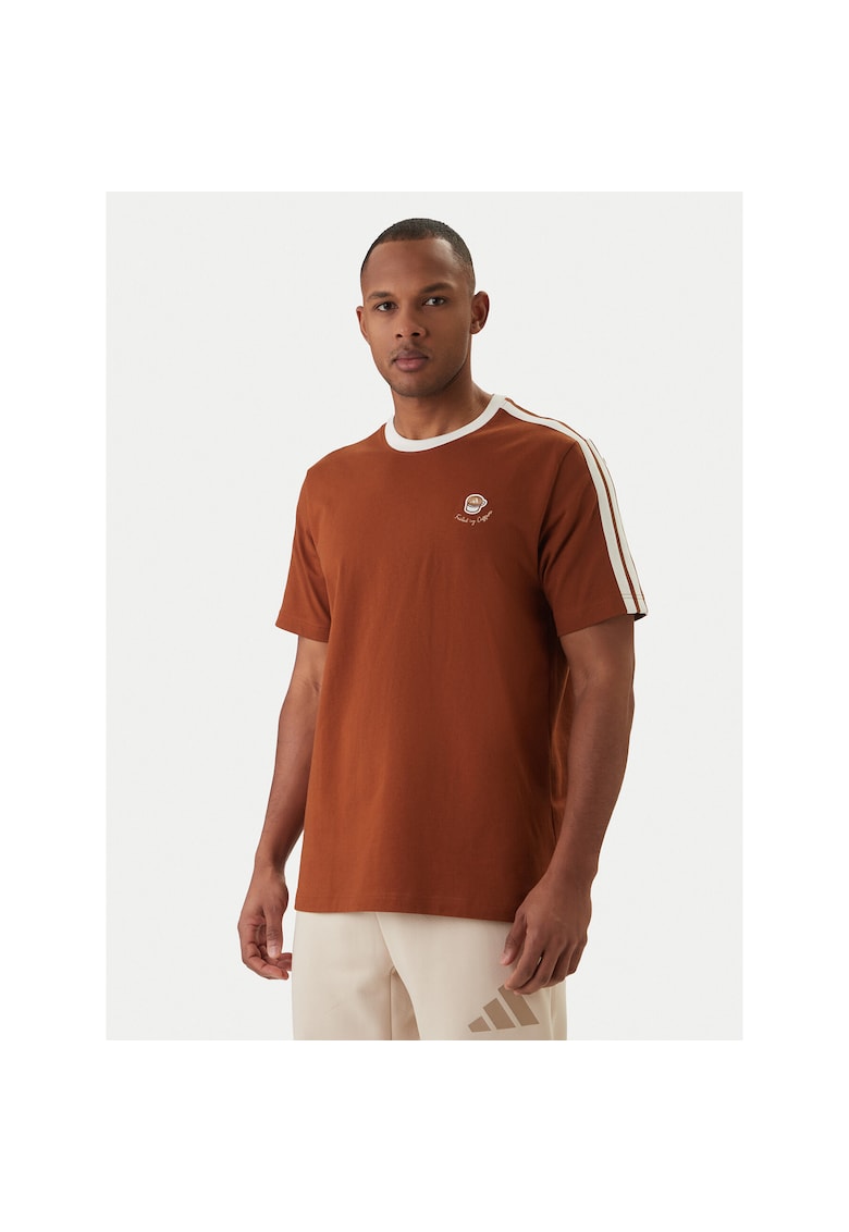 Tricou sport barbati - lejer - maro - bumbac
