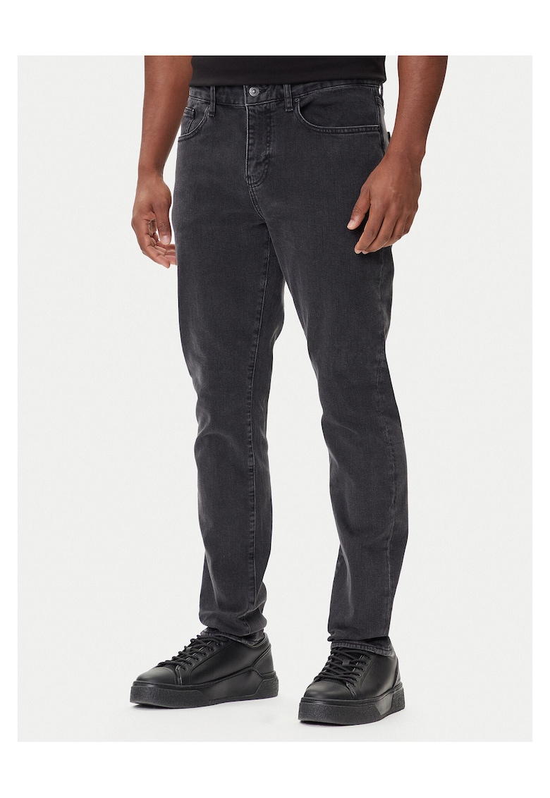 Blugi barbati - bumbac - slim fit - gri - Gri
