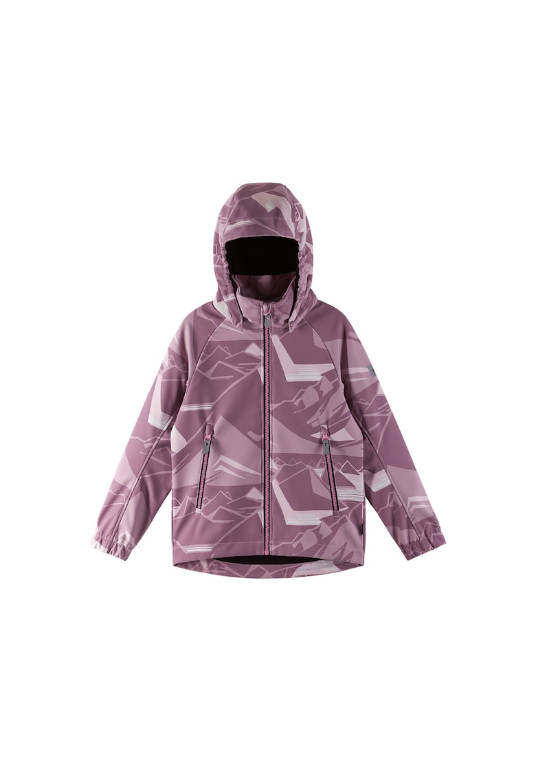 Geaca softshell copii - roz - poliester reciclat -