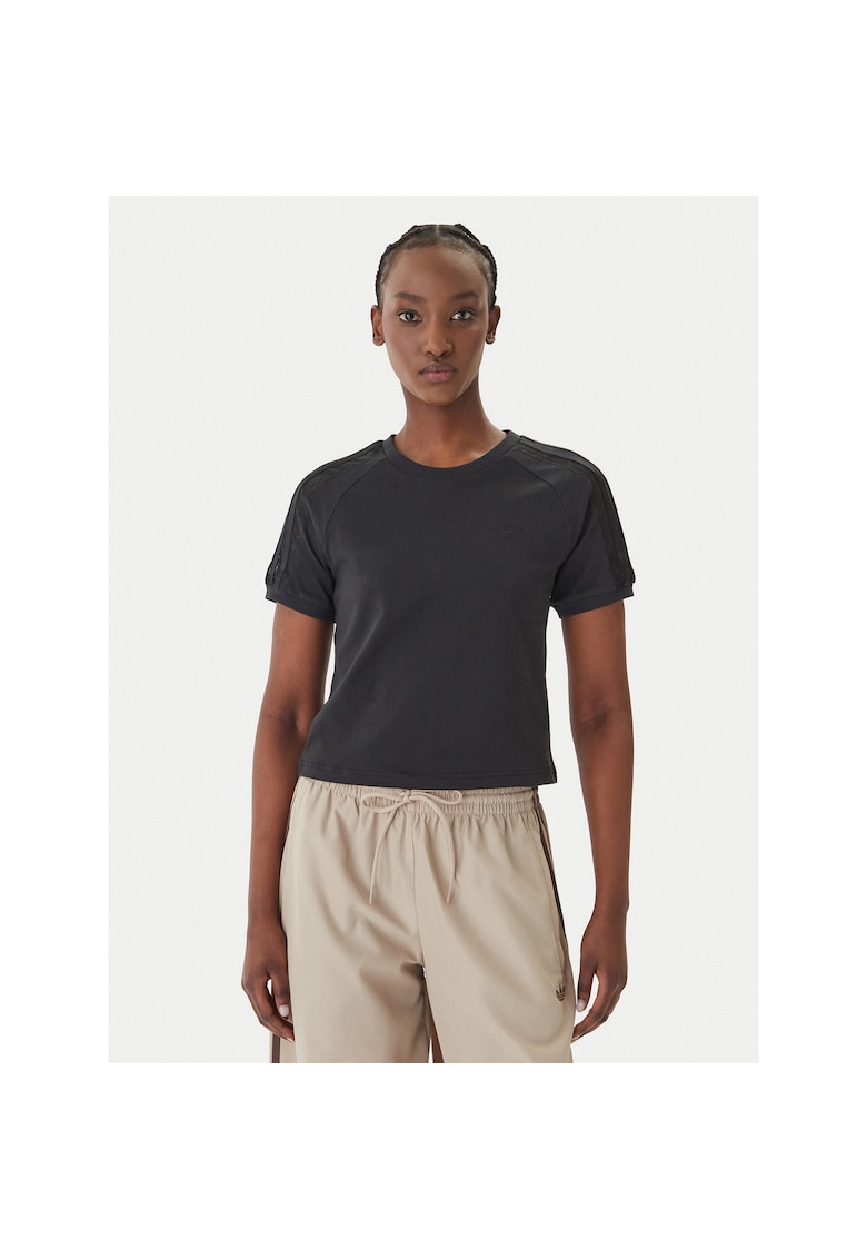 Tricou sport dama - din bumbac - negru