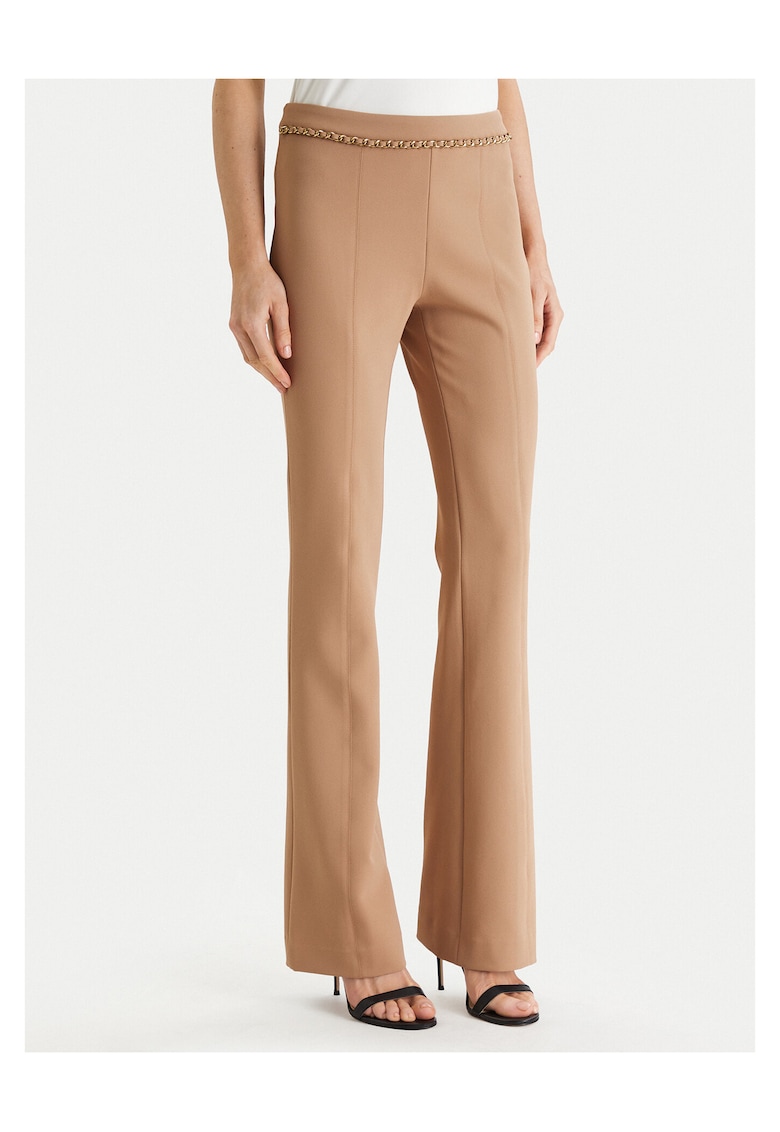Pantaloni dama - poliester - bej