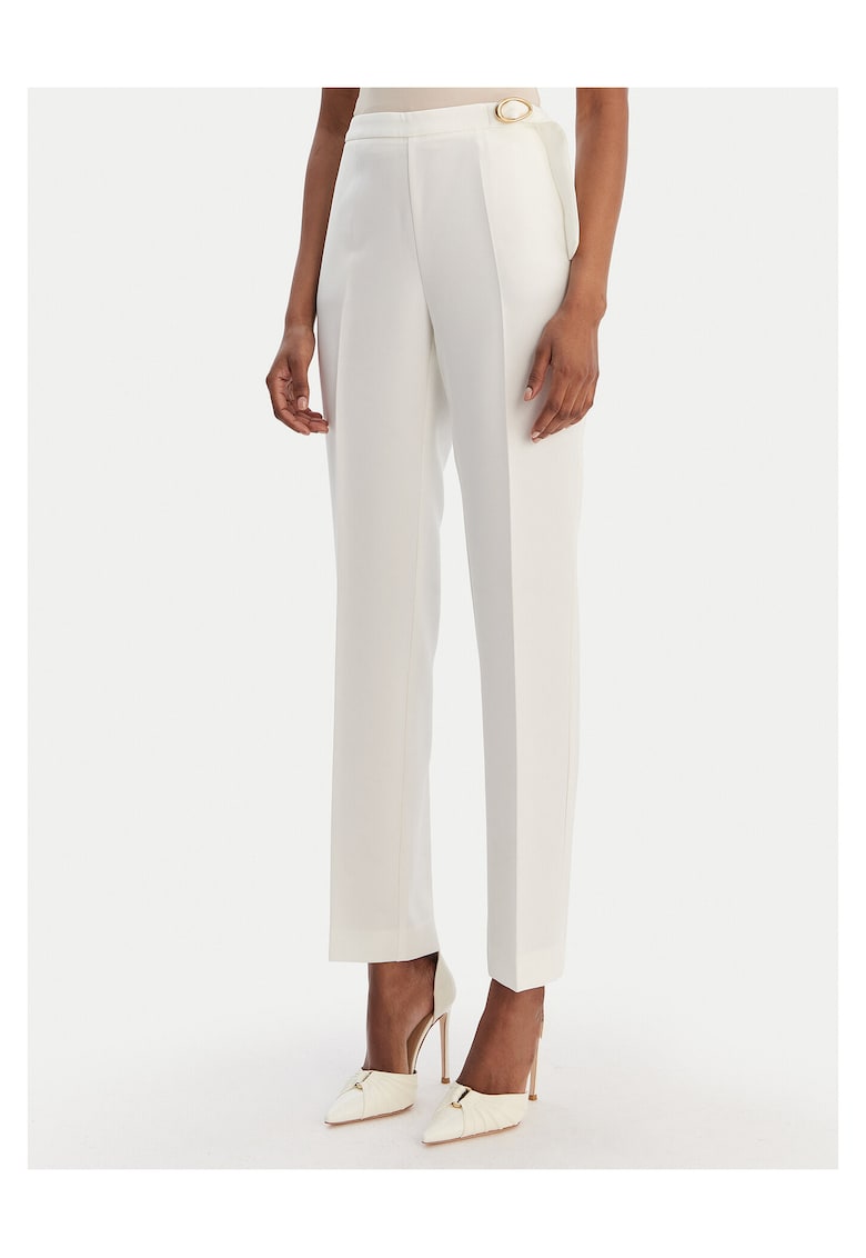 Pantaloni dama - poliester - ecru - Ecru