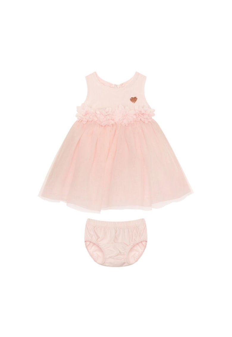 Rochie fete roz din poliamida - Roz