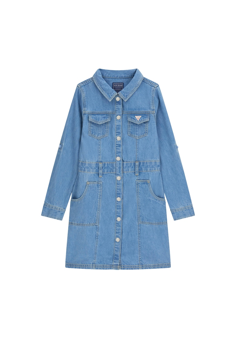 Rochie din denim pentru fete - Albastru