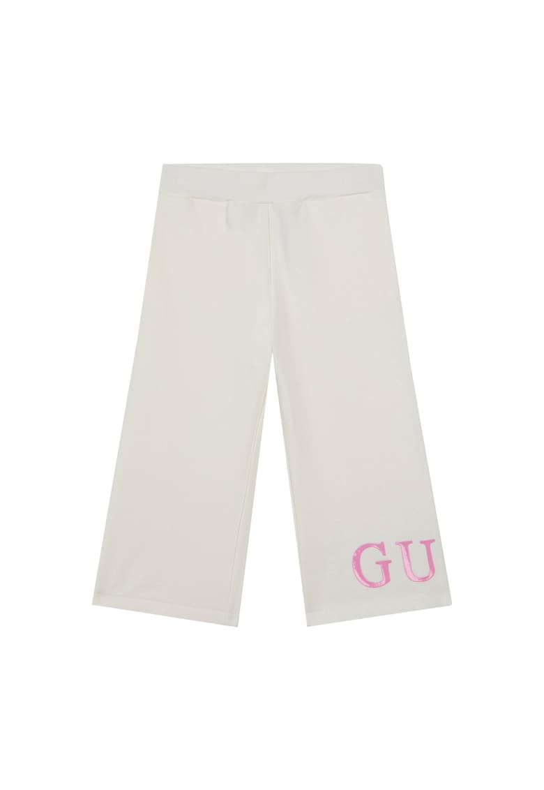 Pantaloni fete - bumbac organic - alb
