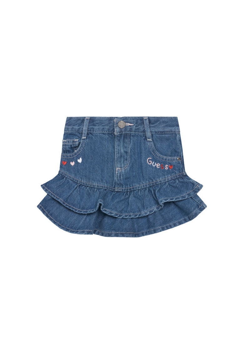 Fusta denim pentru fete - - Albastru