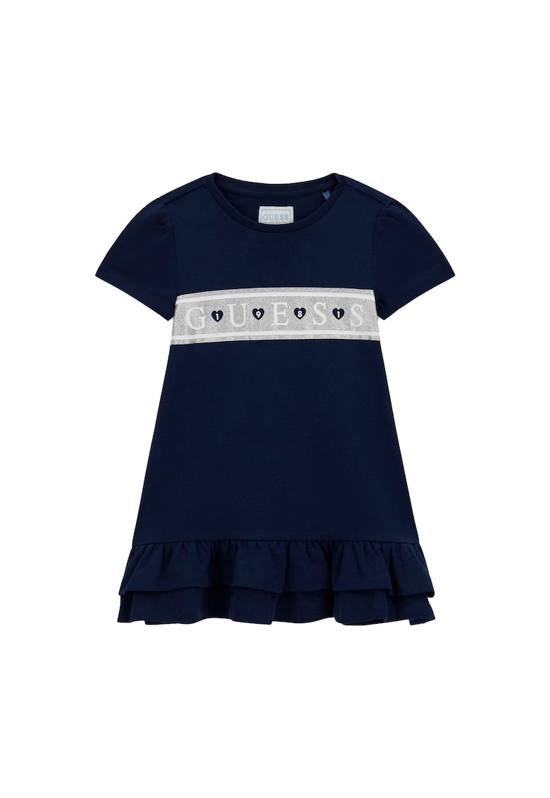 Rochie casual fete - bumbac organic - bleumarin - Bleumarin